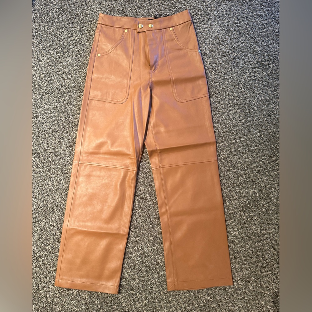 Blank NYC Brown Thick Skin Baxter Rib Cage Pants NWT Size 26